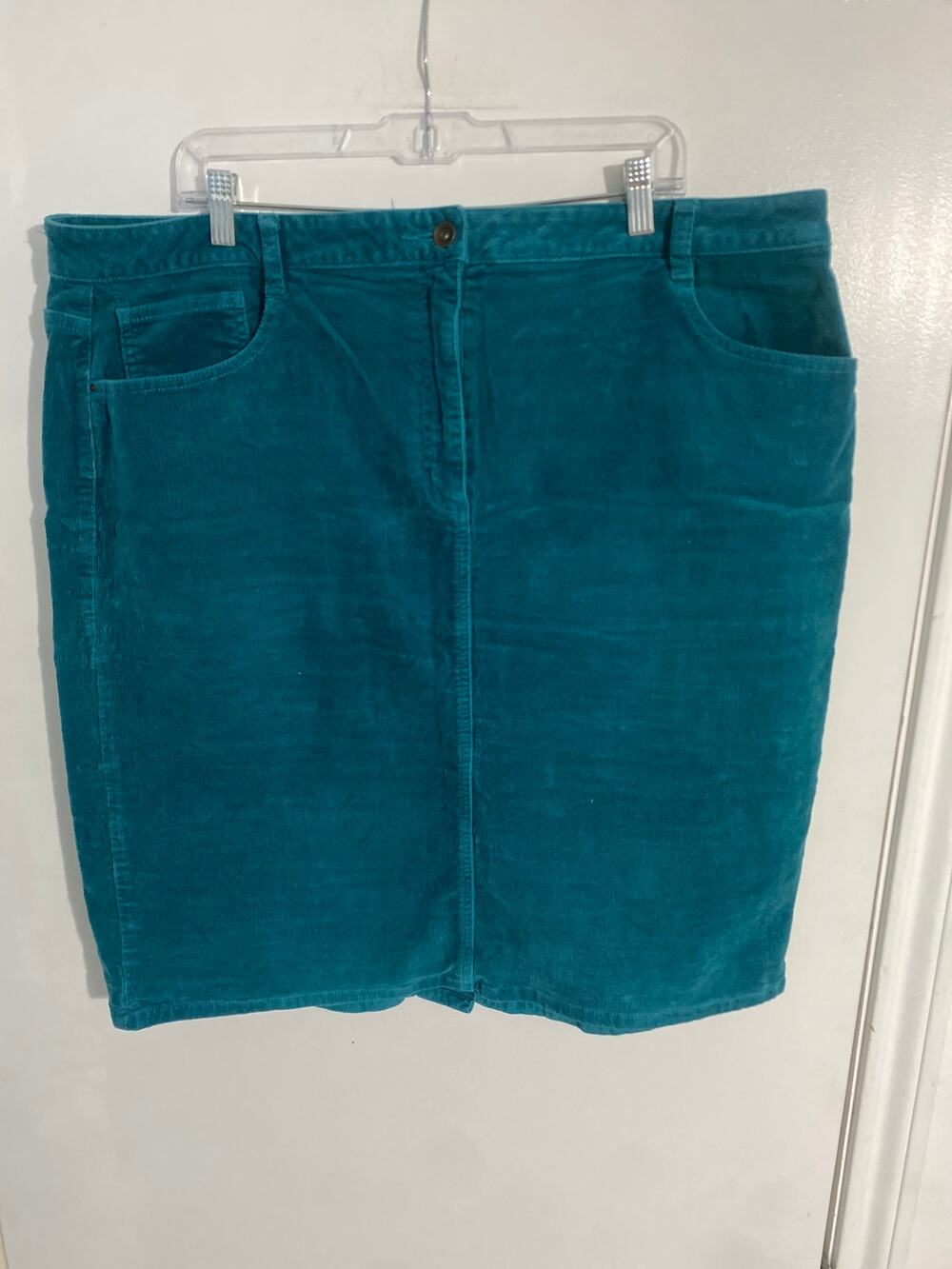 Long Tall Sally corduroy skirt women’s size 18 teal